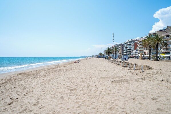Vlak bij het strand