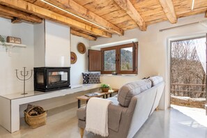 Fernseher, Kamin, Tischtennisplatte