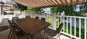 Outdoor dining - Family-Friendly Lakefront Retreat at "The Roost" (Houghton Lake)
