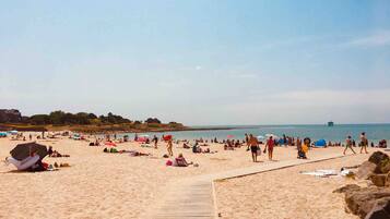 Vlak bij het strand