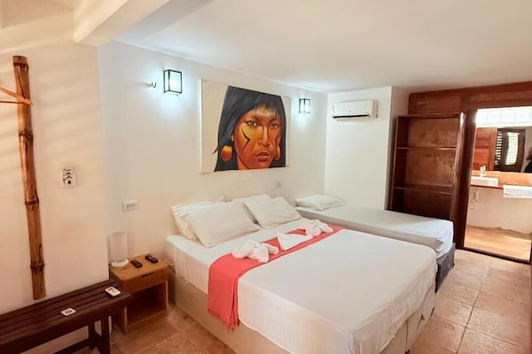 Basic Double Room, Balcony, Garden View | Free WiFi, bed sheets