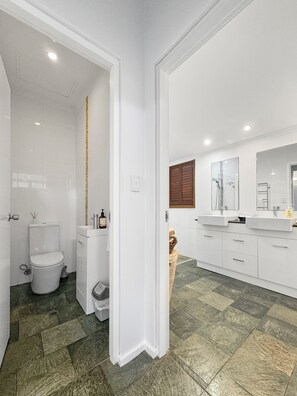 Towels, soap, toilet paper