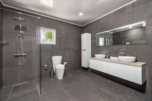 Shower, hair dryer