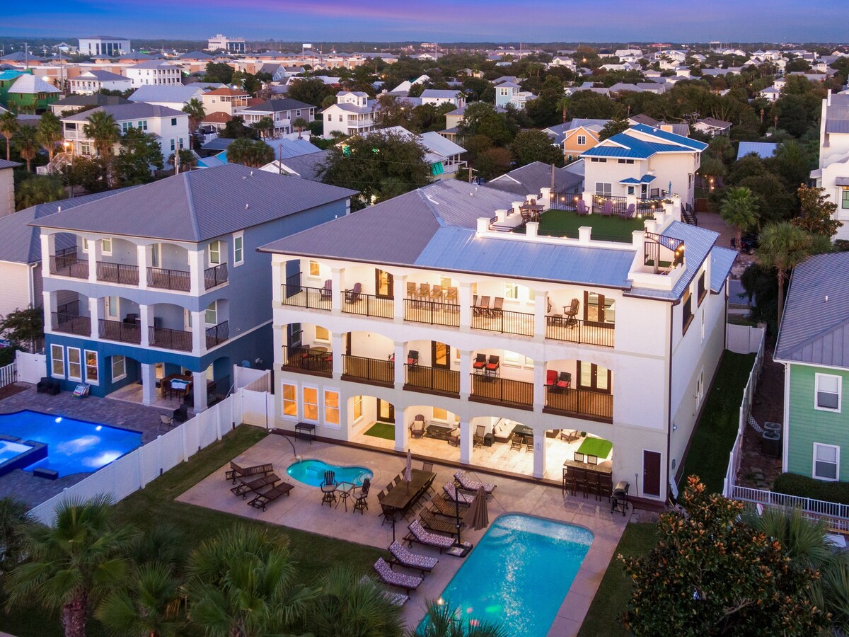 🌞 Walking on Sunshine | Golf Cart | Movie Theater | 2 Pools | Free Parasailing and Golf!