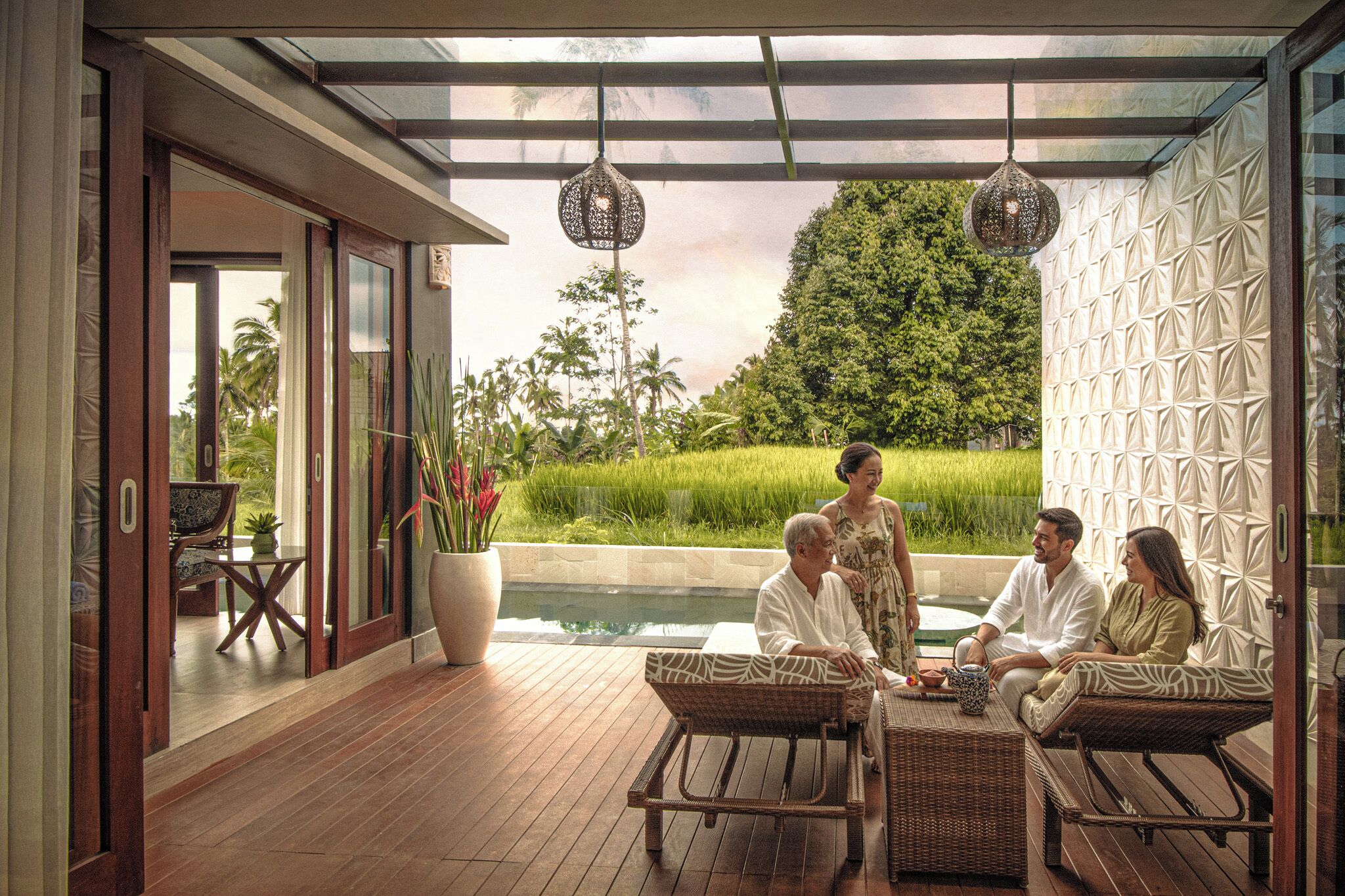 Villa, 3 slaapkamers, privézwembad (Cozy Countryside, Family Collection) | Een kluis op de kamer, individueel gemeubileerd, een bureau