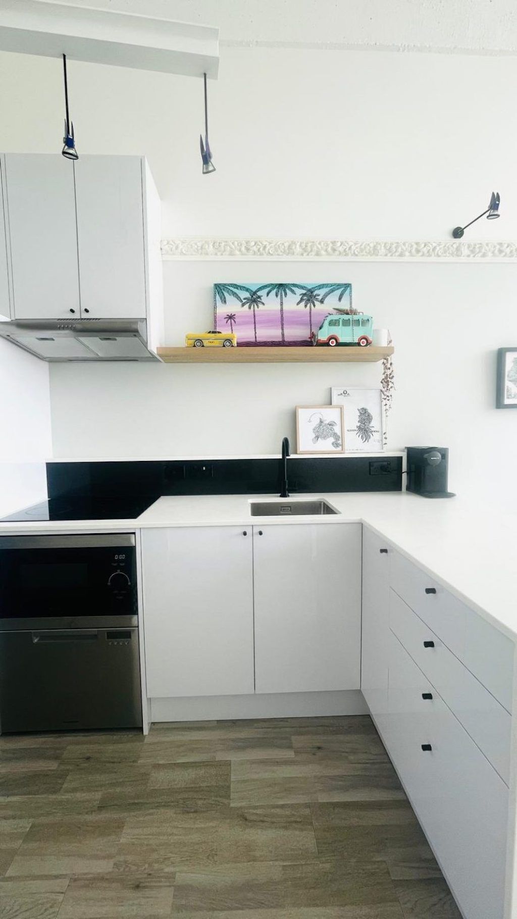 Microwave, stovetop, dishwasher