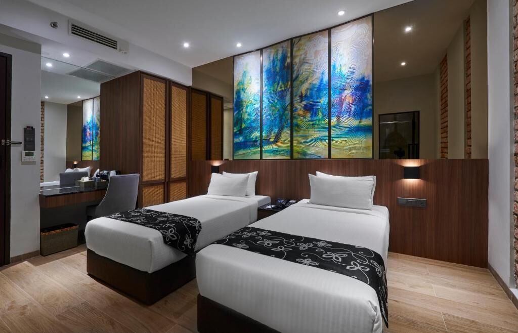Deluxe Twin (Bilek Hibiscus Twin) | In-room safe, blackout drapes, iron/ironing board, free WiFi