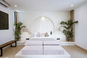 ヴィラ バルコニー プールビュー | 2 室のベッドルーム、エジプト綿のシーツ、高級寝具、WiFi (無料)