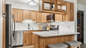 Coffee/tea maker, fridge, microwave, oven - Steps to Gondola, Ski-In, 1 Block Main St, Hot Tub (Breckenridge)