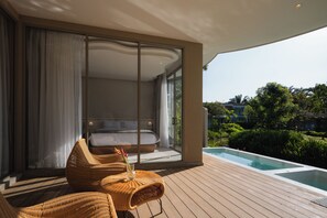 One Bedroom Premium Villa | Bathroom | Separate tub and shower, hair dryer, slippers, towels - Mahutsachan Klong Thom (Khlong Thom)