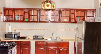Cozy 2-bedroom chalet in delightful BanĂ with WiFi, AC