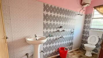 Comfort Double Room, Balcony, Hill View | Bathroom | Shower, towels, soap, shampoo