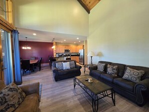 Living area - Top of the Slopes | 4BR Ski-In/Ski-Out Townhouse w/ Hot Tub (McHenry)