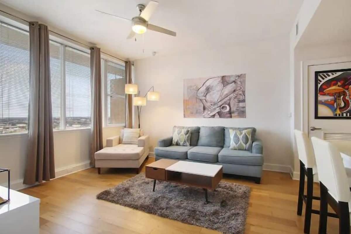 Superior Condo, 1 Double Bed, Non Smoking, Private Bathroom (1413) | Living area | 50-inch Smart TV with digital channels, streaming services