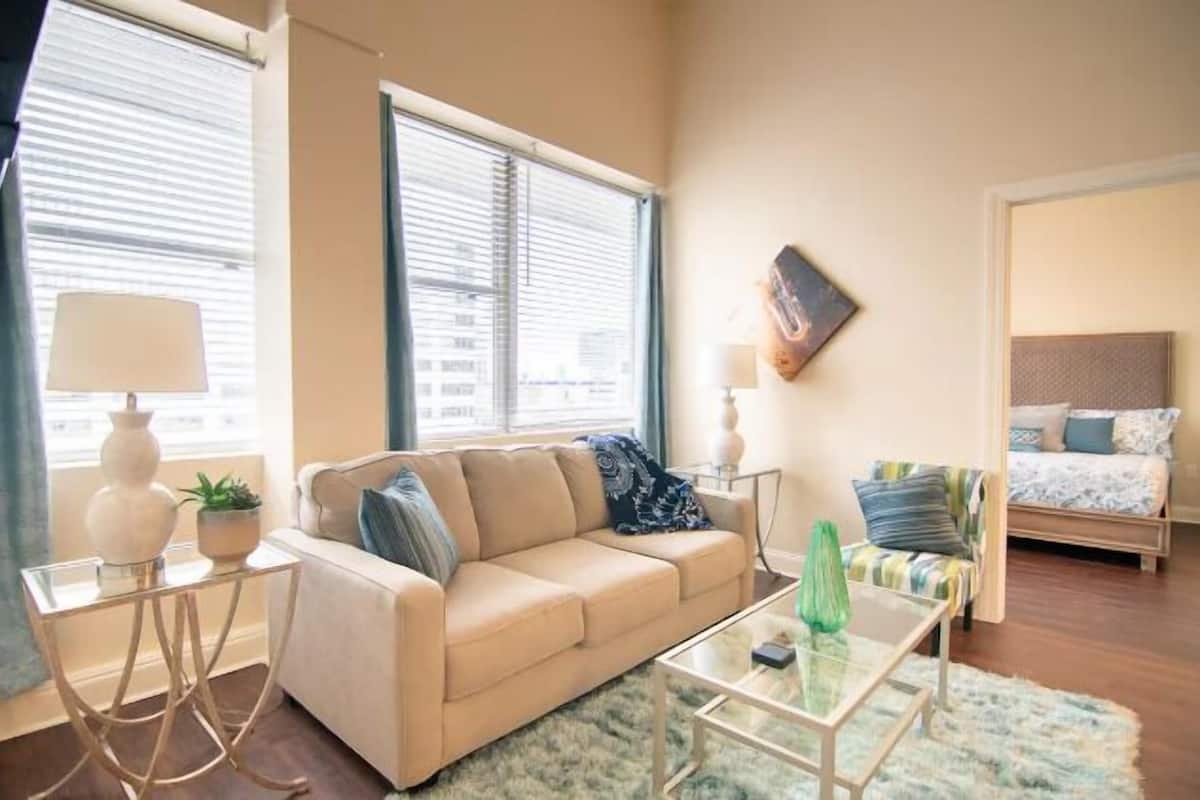 Signature Condo, 2 Bedrooms, Non Smoking, Kitchen | Living area | 50-inch Smart TV with digital channels, streaming services