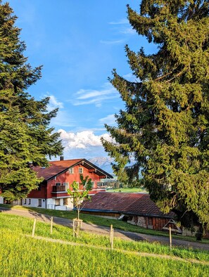 Exterior - Apartment 'Alpenblick Dorner' with Mountain View, Private Terrace and Wi-Fi (Oberreute)