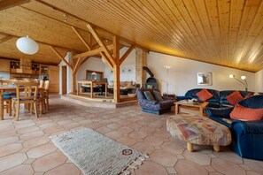 Fernseher, Kamin
