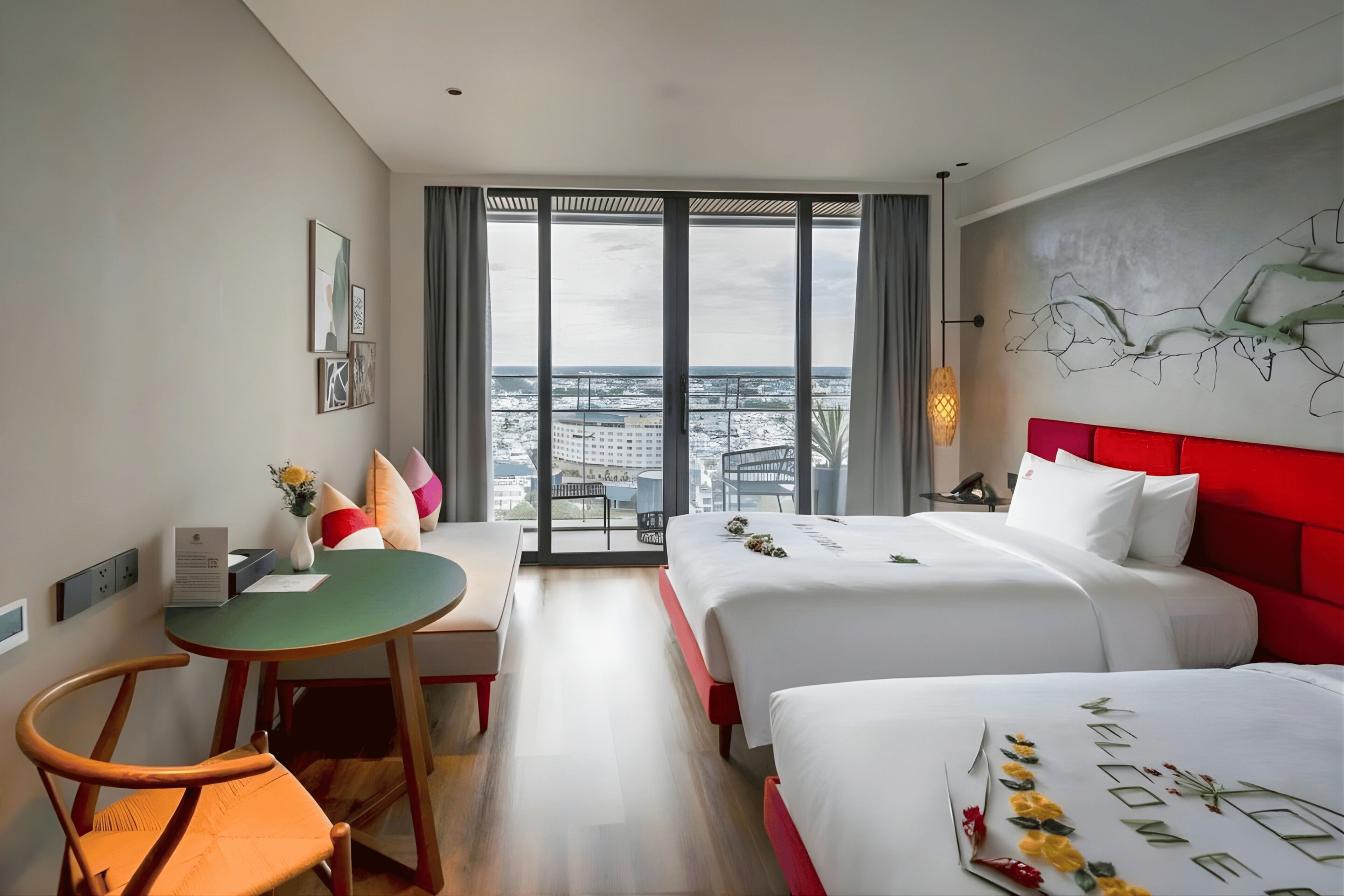 Premium bedding, memory foam beds, minibar, in-room safe