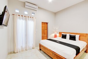 ห้องดีลักซ์ดับเบิล | Wi-Fi ฟรี, ผ้าปูที่นอน