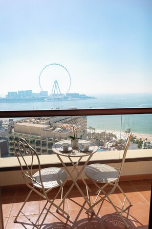 Luxury Apartment, 2 Bedrooms, Balcony, Sea View | Terrace/patio - HAPPY SEASON I Apartment on JBR (Dubai)