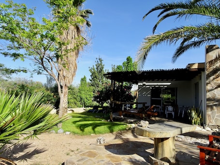 Terrace/patio. NEWLY LISTED! Spacious 2-bedroom apartment in a little oasis near Spitzkoppe.