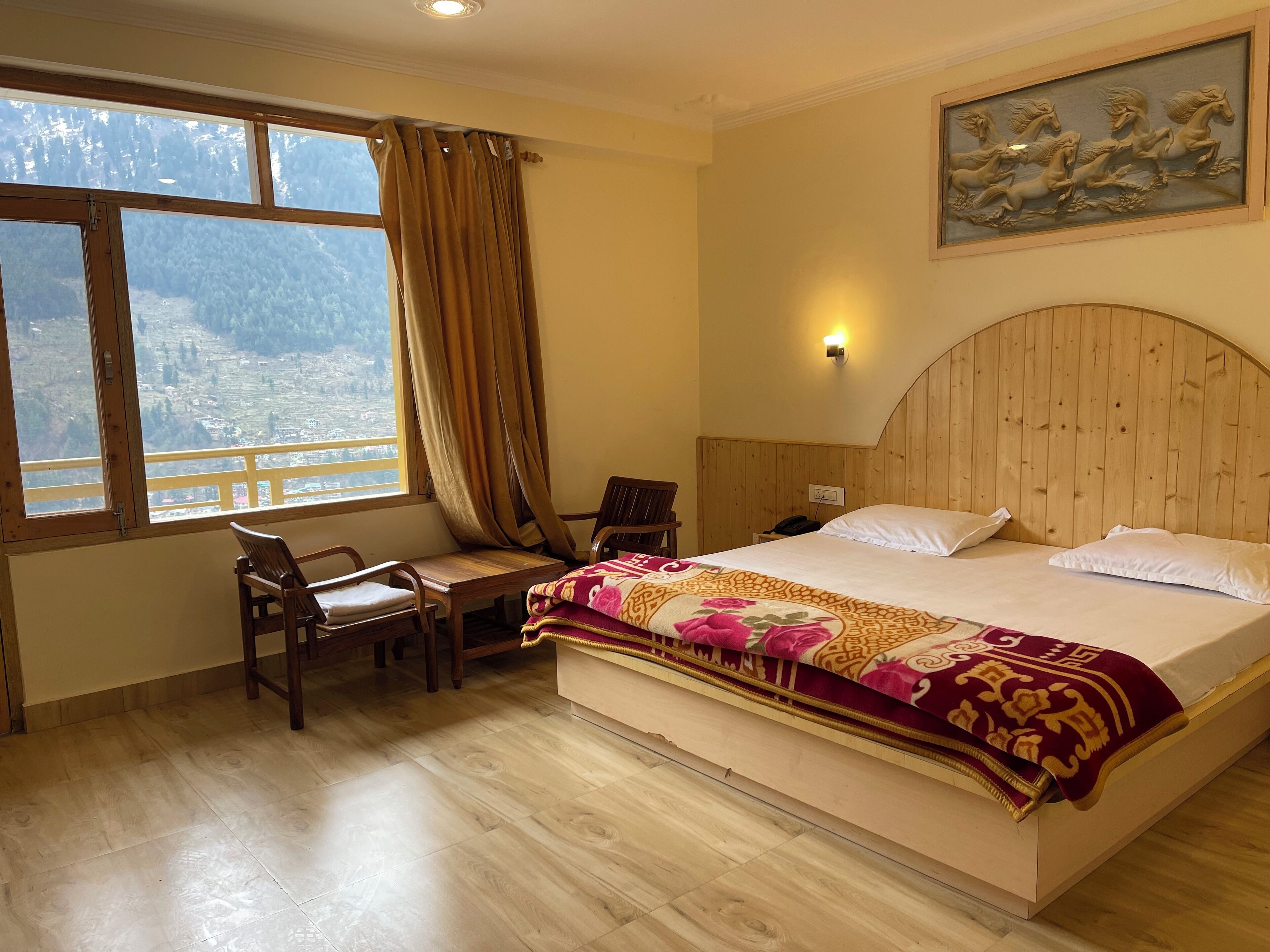 Family Double Room, Mountain View | Premium bedding, pillowtop beds, soundproofing, free WiFi