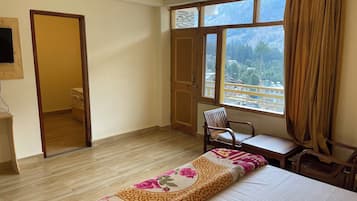 Family Double Room, Mountain View | Premium bedding, pillow-top beds, soundproofing, free WiFi