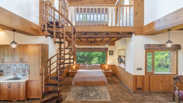 Superior Quadruple Room, Mountain View | Blackout drapes, free WiFi, bed sheets