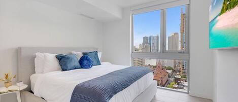 1 bedroom, iron/ironing board, travel crib, WiFi