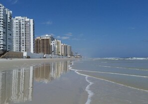 Vlak bij het strand