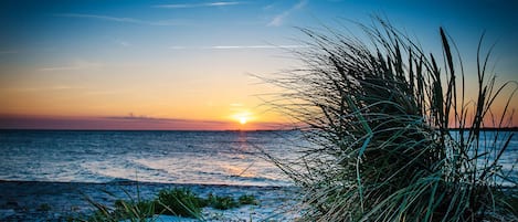 Aan het strand