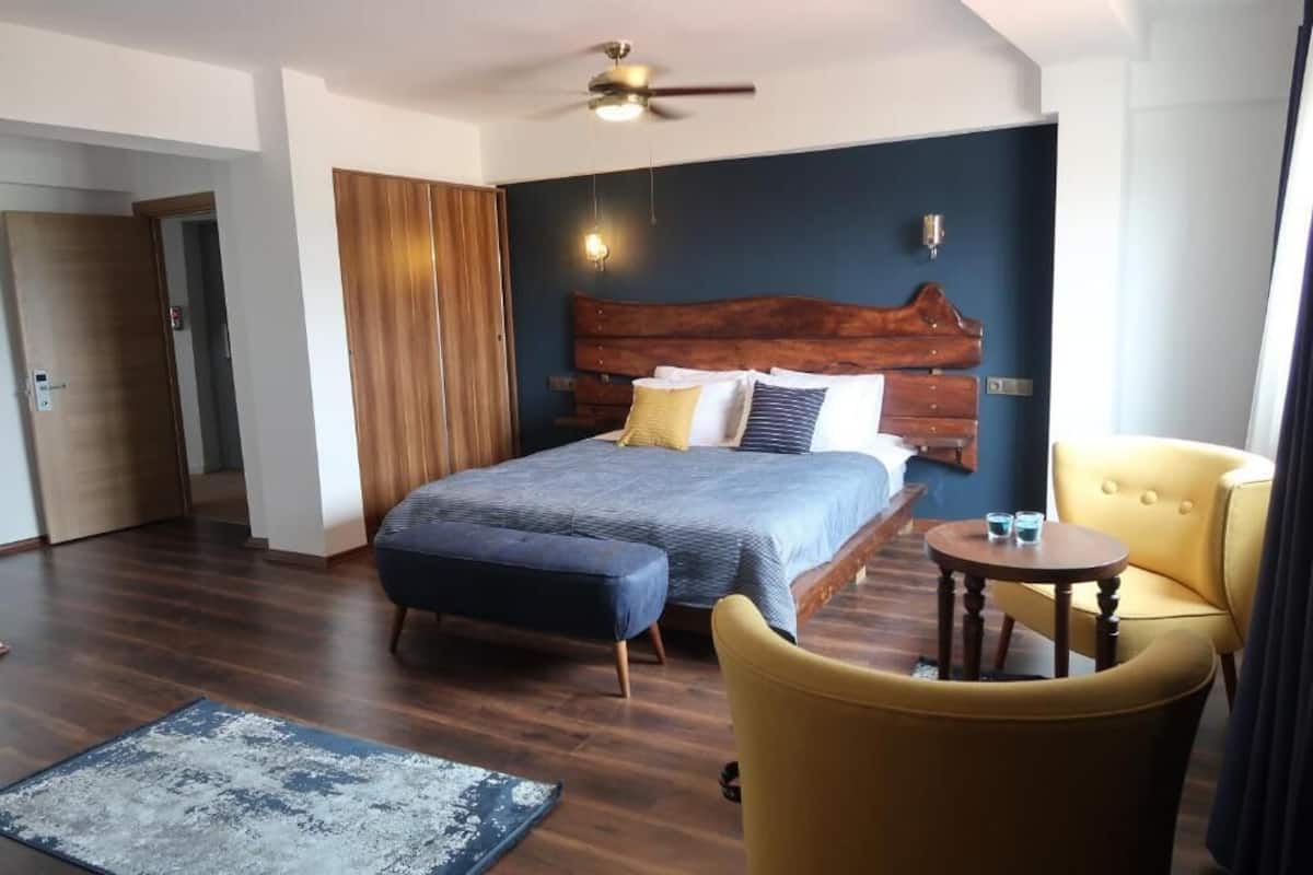 Double Room | Minibar, in-room safe, individually decorated, iron/ironing board