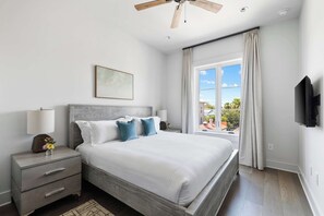 1 bedroom, travel crib, WiFi, bed sheets