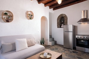 Serenity 2 Bedroom Maisonette with Panoramic Sea View | Private kitchen | Fridge, oven, stovetop, espresso maker - Andros Serenity Retreat - Adults Only (Andros)