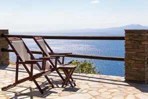 Cozy 1 Bedroom Junior Suite with Panoramic Sea View | View from room - Andros Serenity Retreat - Adults Only (Andros)