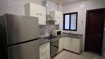 Mini-fridge, electric kettle