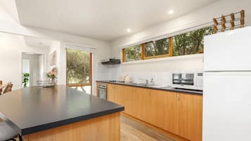 Fridge, oven, stovetop, toaster