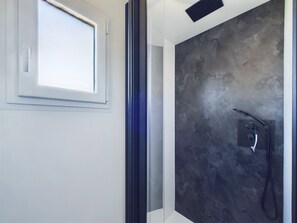 Shower, hair dryer