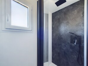 Shower, hair dryer