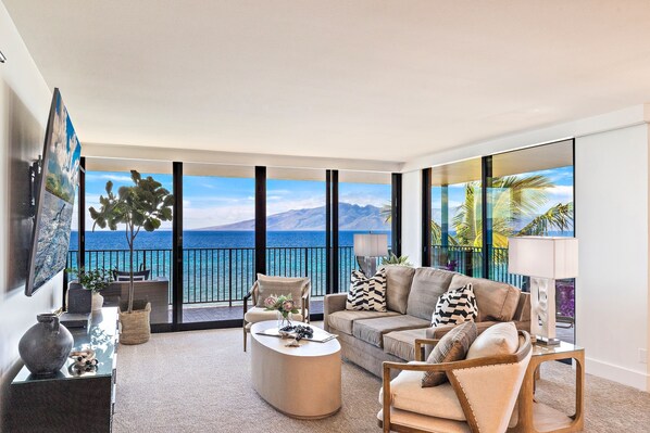 Condo, 2 Bedrooms | Living area - Kaanapali Shores 502 2 Bedroom Condo (Lahaina)