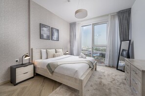 1 bedroom, in-room safe, iron/ironing board, free WiFi - Contemporary 1BR in Al Kifaf Residences West, Bur Dubai by Deluxe Holiday Homes (Dubai)