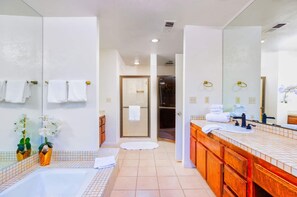 Hair dryer, towels
