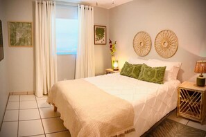 2 bedrooms, iron/ironing board, travel crib, free WiFi