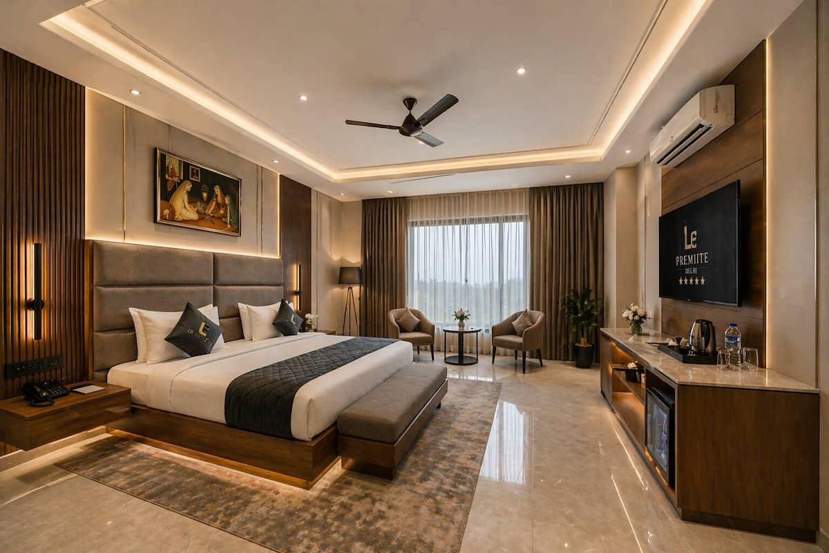 Deluxe Double or Twin Room, City View | Laptop workspace, iron/ironing board, free WiFi