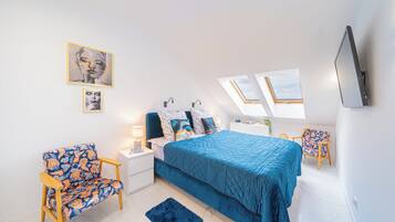 2 多间卧室、熨斗/熨衣板、WiFi、床单