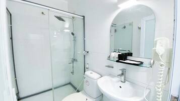 Free toiletries, hair dryer, towels, soap