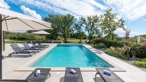 A heated pool - Modern Villa Pedena Kadumi with swimming pool, jacuzzi and sauna (Kadumi)
