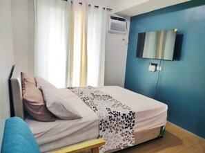 1 室のベッドルーム、WiFi (無料)、ベッドシーツ