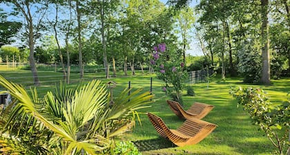 Große Familien-Ferienwohnung (100 m²) nahe SPO – Hunde willkommen 1000m2 Garten