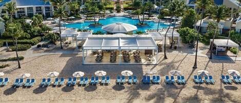 屋外プール、温水プール